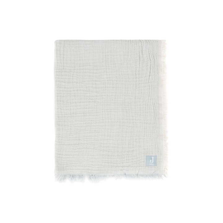 Couverture Berceau Gaze de Coton Fringe Stripe – Jollein