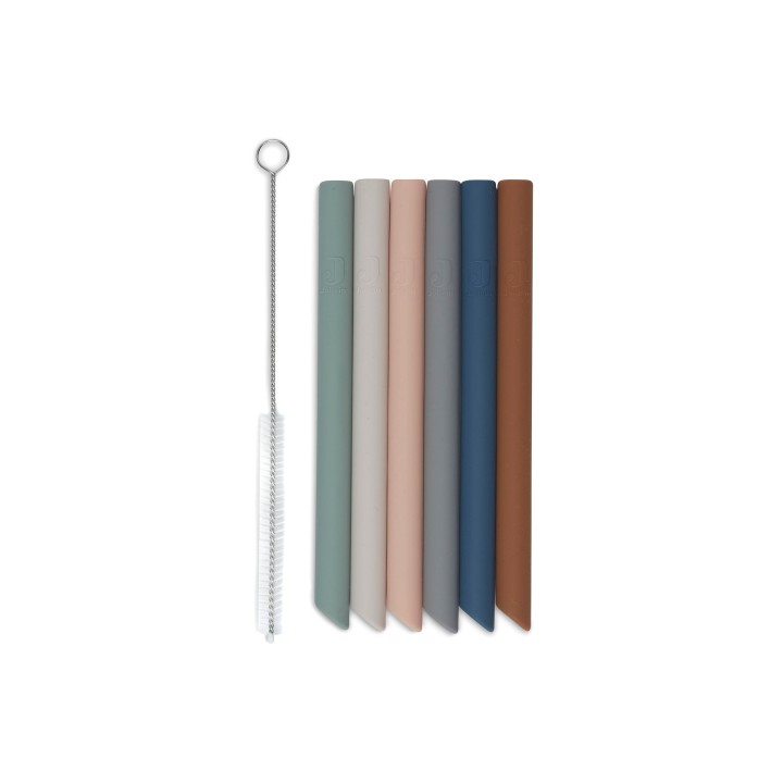 Pailles Silicone - 6 Unités pour bébé – Jollein