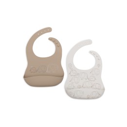 Bavoir Silicone Elephant Tales pour bébé – Jollein