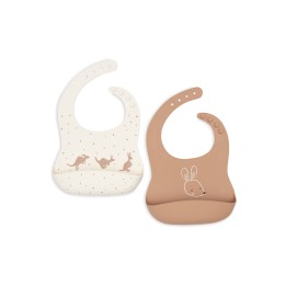 Bavoir Silicone Kangaroots pour bébé – Jollein