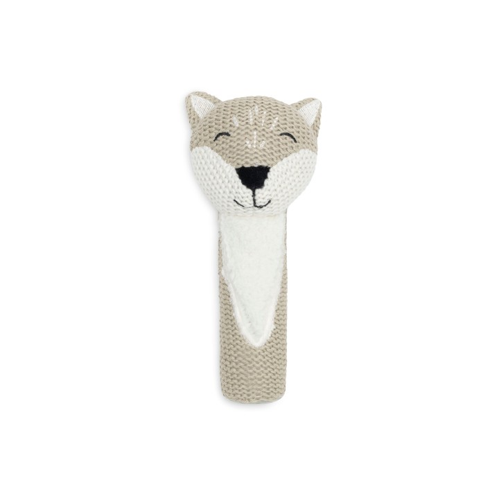 Hochet Fox en coton pour bébé – Jollein | Le Petit Zèbre