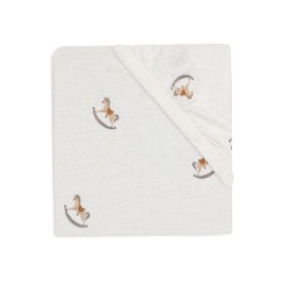 Drap-housse Jersey Nostalgic Ride en coton pour bébé – Jollein