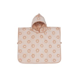 Poncho de Bain Éponge Jacquard Réversible Flower – Jollein