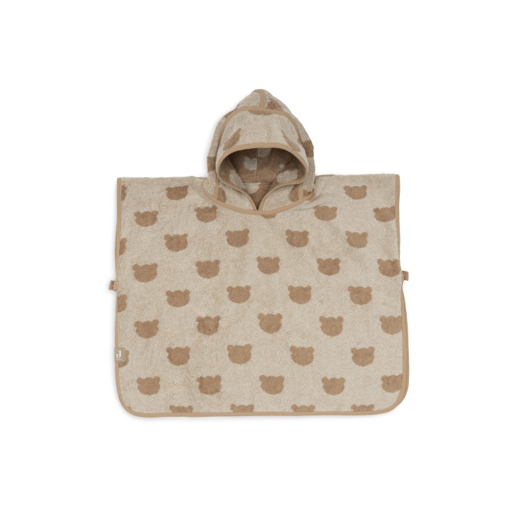 Poncho de Bain Éponge Jacquard Réversible Teddy Bear