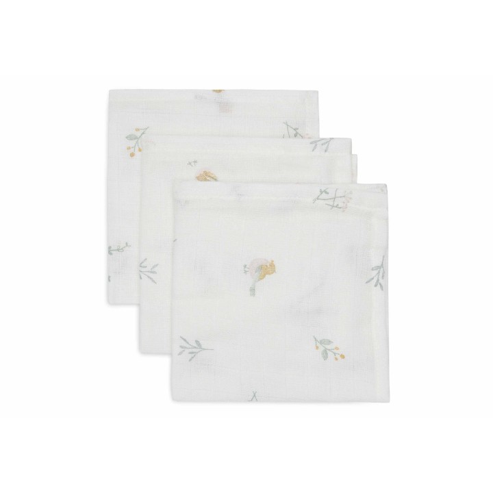 Serviette Gaze de Coton - Lovely Birds - 3 Unités – Jollein