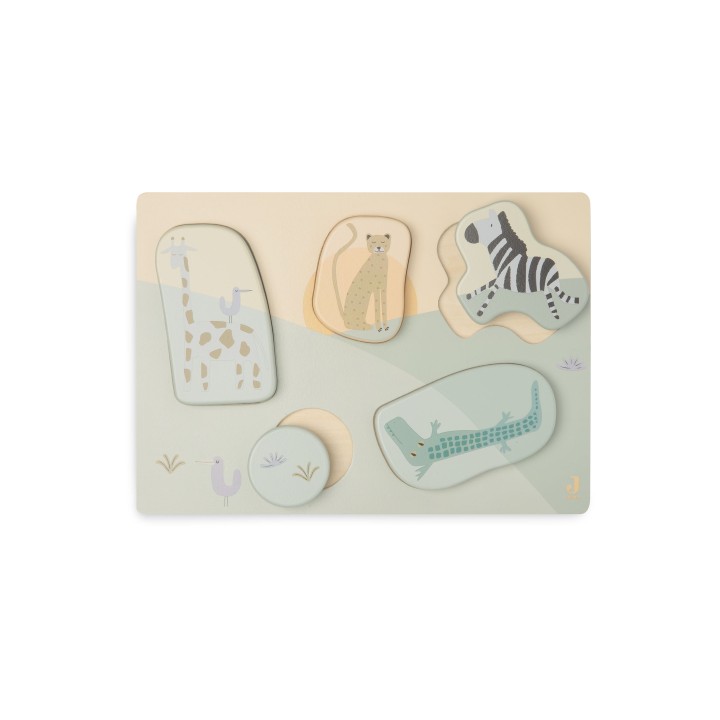 Puzzle en Bois - Jungle Jambo pour bébé – Jollein