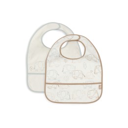 Bavoir Imperméable Elephant Tales pour bébé – Jollein