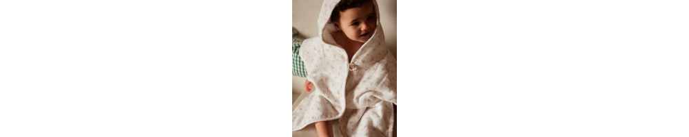 Baby bath linen, baby