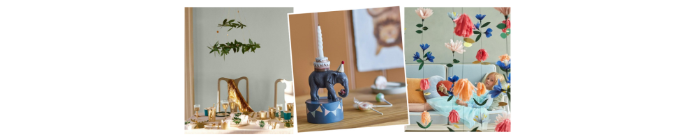 Ballonnen, slingers, confetti, piñata's en andere feestdecoraties