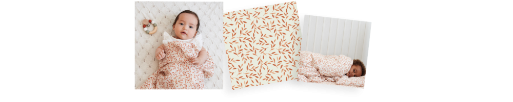 Pretty Caramel Leaves print by Cam Cam