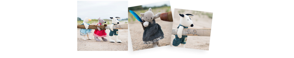 La grande famille de Moulin Roty | Doudous, peluches et poupées stylées