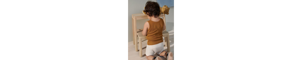 Body, brassière, t-shirt et culotte enfant