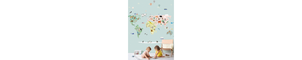 DECO | Papier peint tendance pour chambre enfant (fille, garçon, ado...)